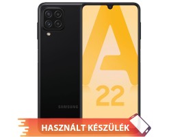 Használt mobiltelefon Samsung Galaxy A22 4G (SM-A225) DualSIM fekete okostelefon 0001553